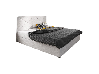Manželská posteľ  Boxspring 160 cm Fade 4 (béžová) (s matracom a úložným priestorom)