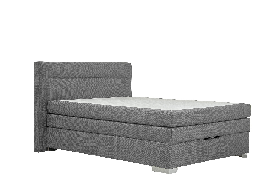 Manželská postel Boxspring 180 cm Blanář Doria (tmavě šedá) (s matracemi)
