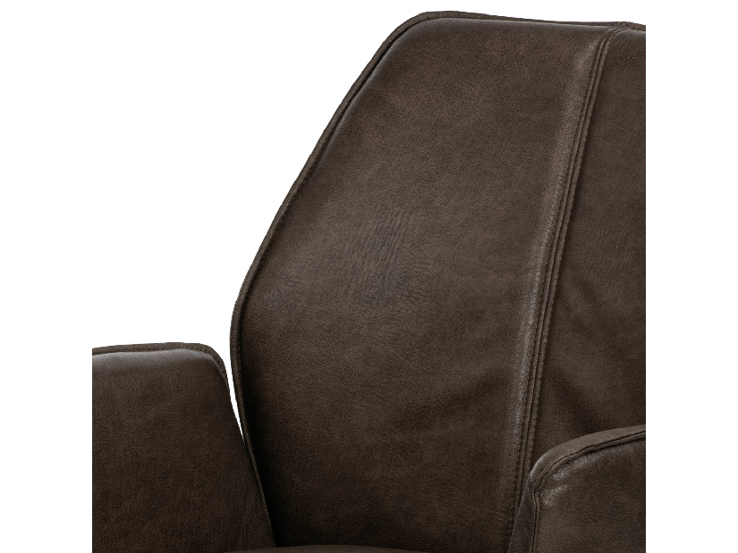 Jídelní židle Hamea-398-BR3 (tmavě hnědá + černá)