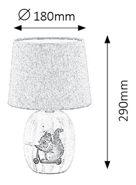 Stolní lampa Dorka 4604 (krémová)