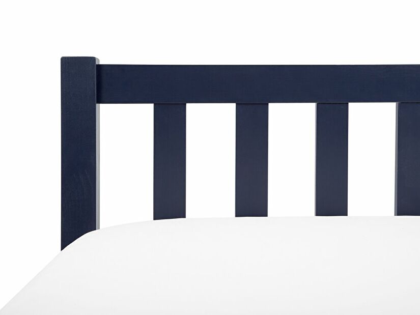 Manželská postel 160 cm FLORIS (s roštem) (modrá)