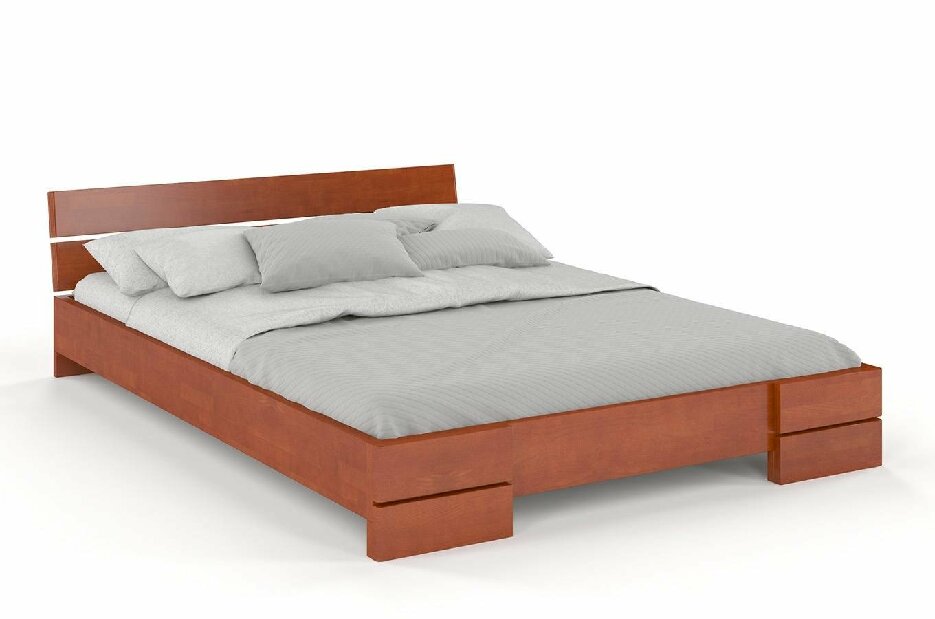 Manželská postel 200 cm Naturlig Lorenskog (buk)