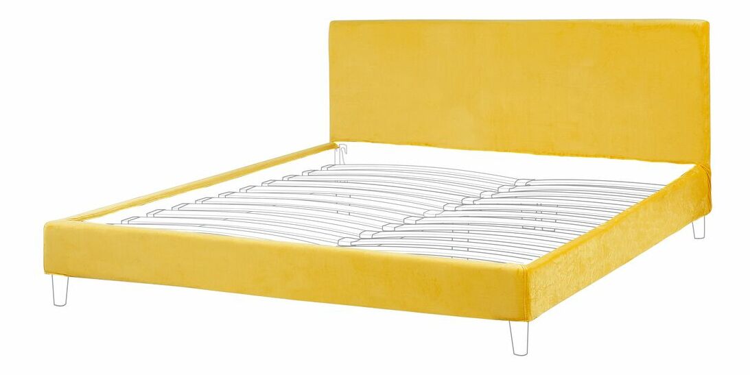 Potah na postel 180x200 cm FUTTI (žlutá)