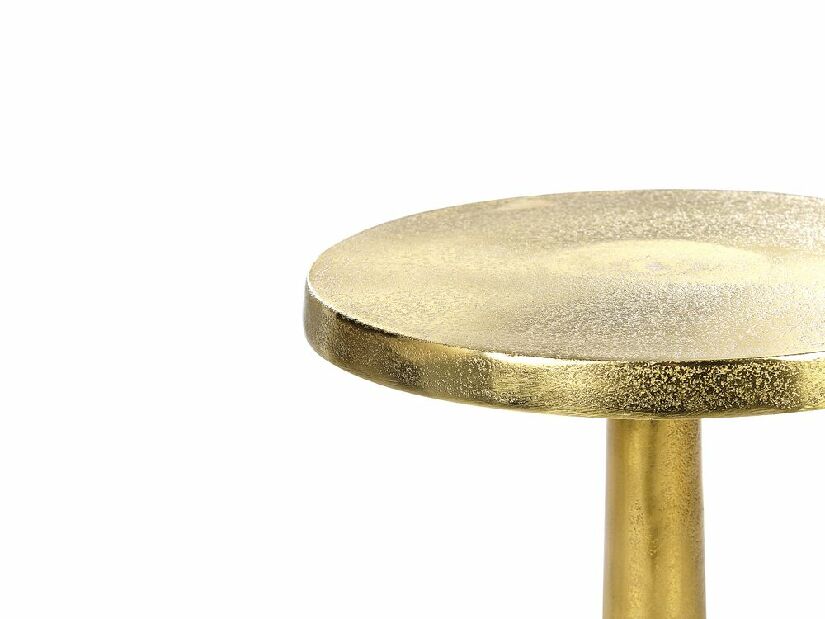Příruční stolek Apko (zlatá)