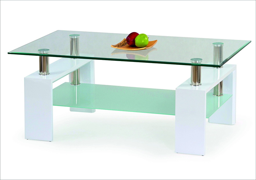 Konferenční stolek Diana (lesk bílý)