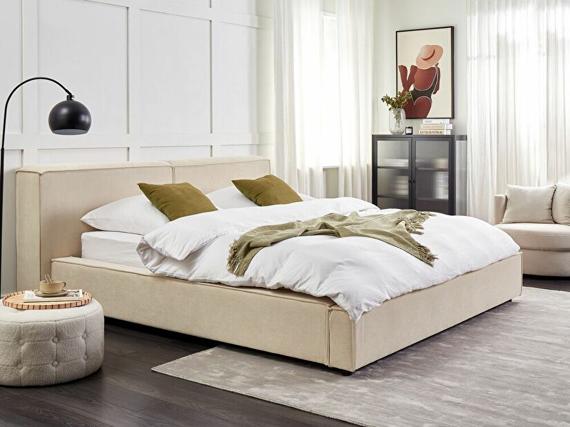 Manželská postel 180 cm Linza (béžová)
