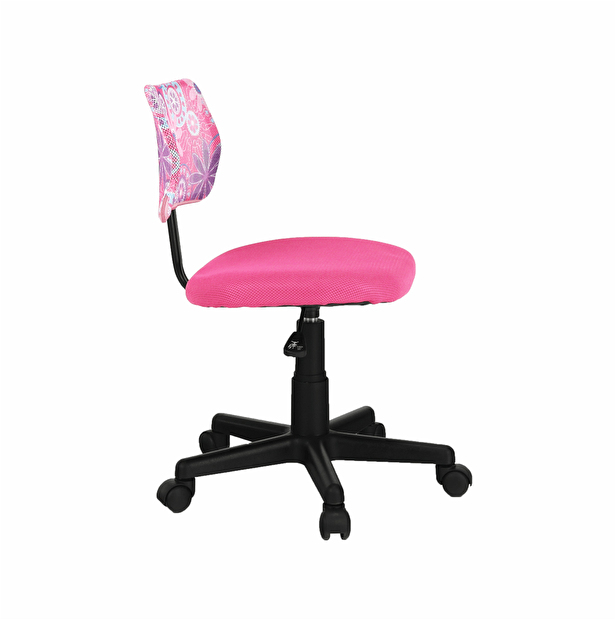 Dětská otočná židle Perny (růžová)