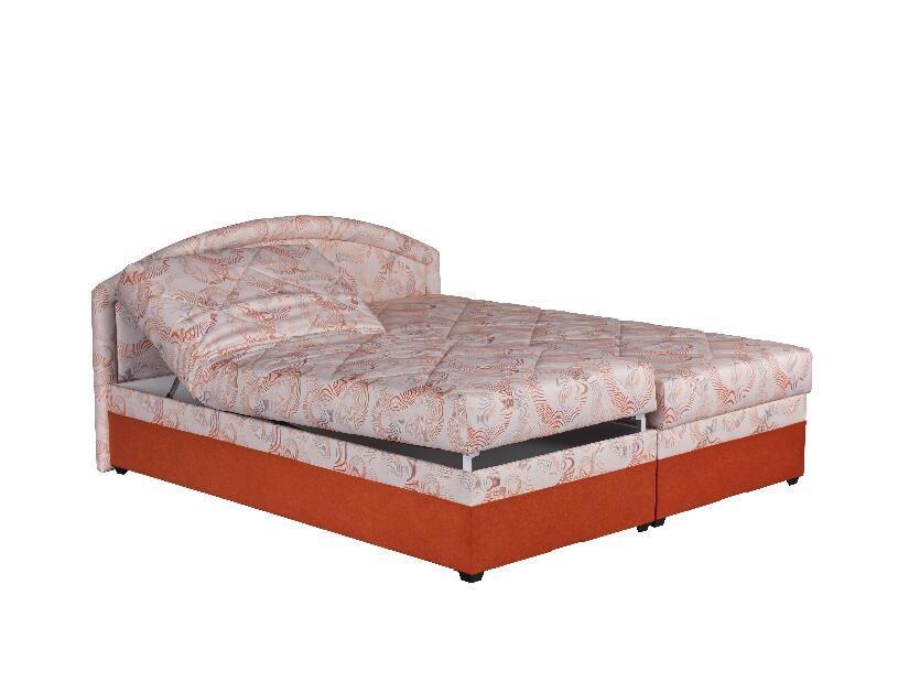 Manželská postel 180 cm Blanár Karolína (vzor Lada 1) (s roštem a matrací Alena)