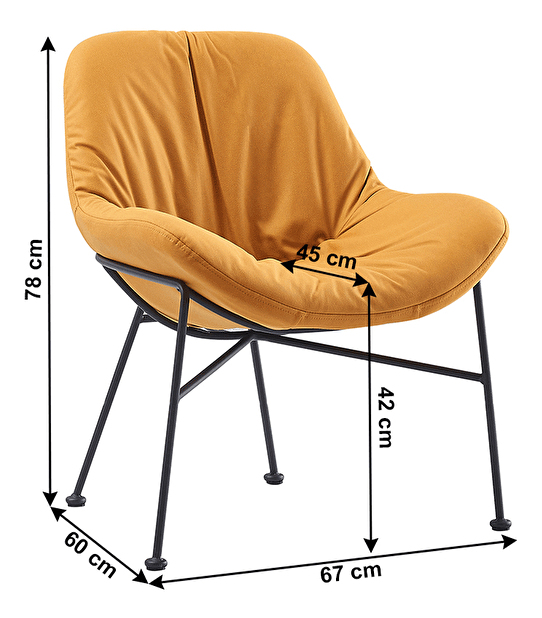 Jídelní židle Realgar (camel)