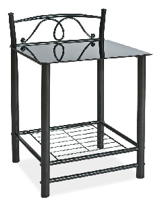 Noční stolek Dahlia (černá)