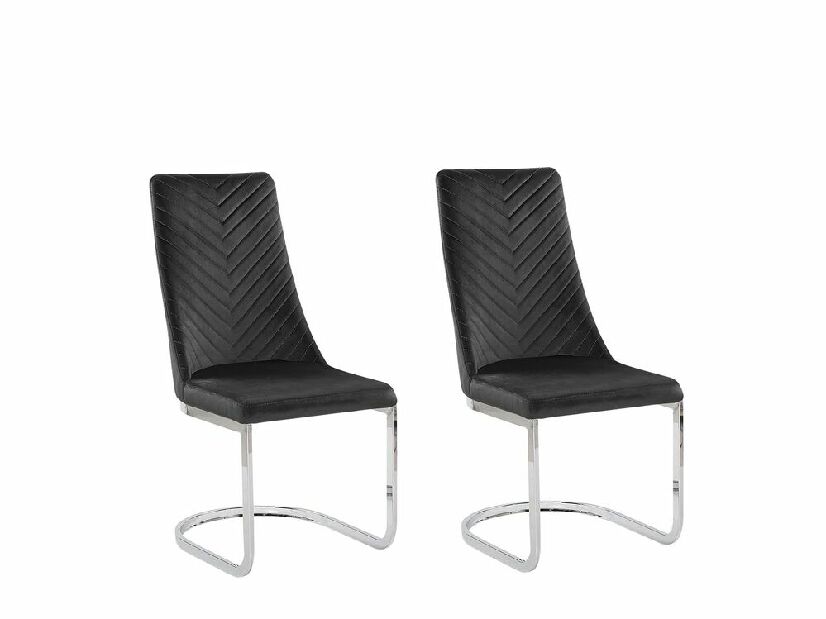 Set 2 ks. jídelních židlí ALTANA (černá)