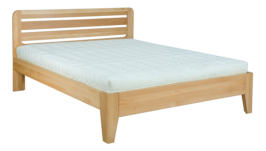 Manželská postel 160 cm LK 189 (buk přírodní) (bez roštu a matrace)
