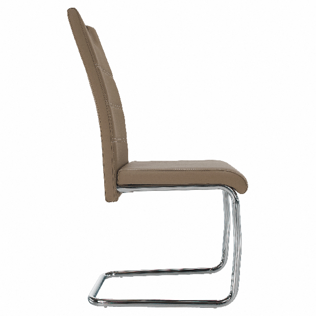 Jídelní židle Abalia New (capuccino + chrom)