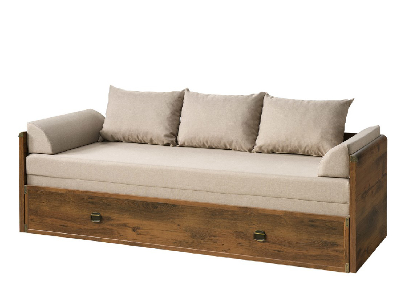 Rozkládací postel 80 až 160 cm BRW INDIANA JLOZ 80/160 (Dub sutter) *výprodej