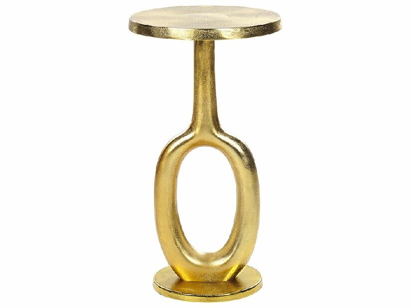 Příruční stolek Apko (zlatá)