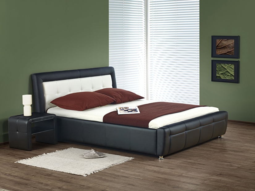 Manželská postel 160 cm SAMANTA P (s roštem a úložným prostorem)