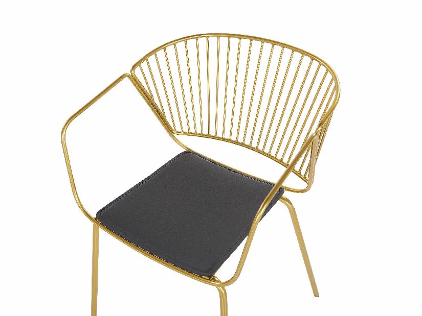 Set 2 ks. jídelních židlí RAGOR (zlatá)