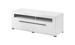 TV stolek Tashia Typ 40 (bílá + vysoký lesk bílý)