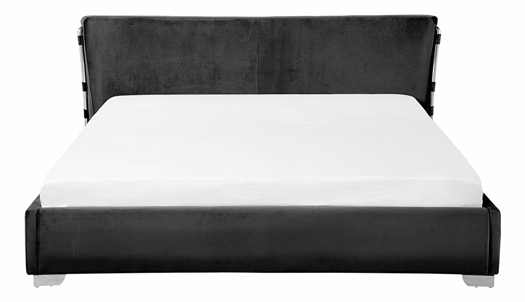 Manželská postel 180 cm PARNAS (s roštem) (černá)