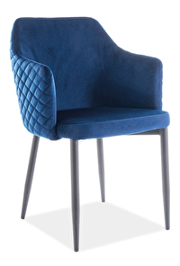 Jídelní židle Amiee (modrá + šedá)