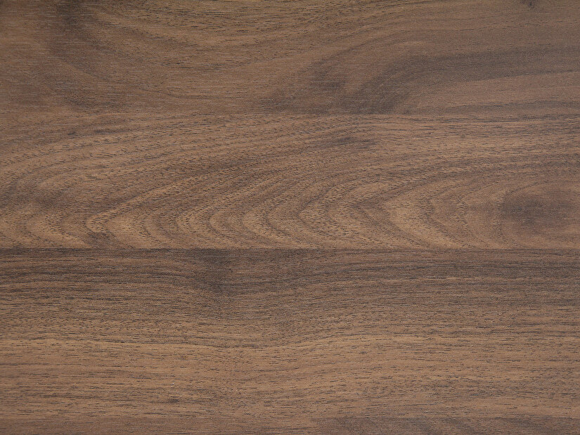 Příruční stolek DELAND (dřevěný top) (tmavé dřevo)