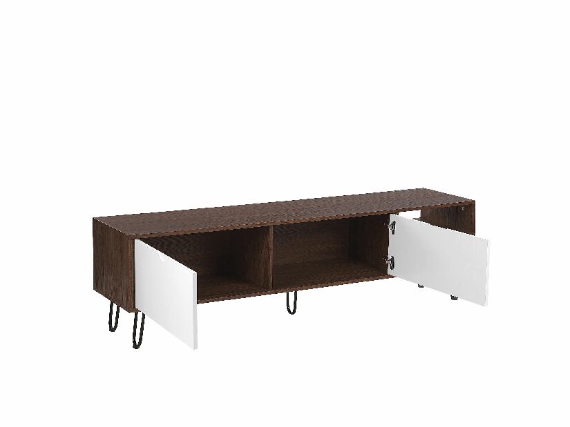 TV stolek/skříňka PIXO (MDF) (tmavé dřevo)