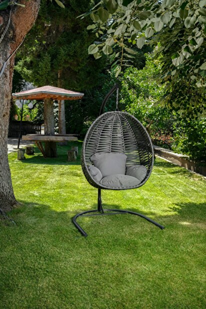 Zahradní houpací židle Finnikin (šedá)