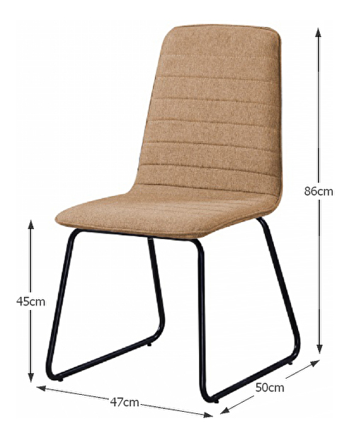 Jídelní židle Danuta (medová + černá)