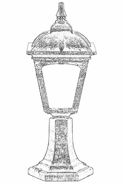 Venkovní nástěnné svítidlo Becca (hnědá)