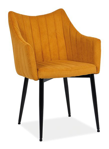 Jídelní židle Mattie (žlutá + černá)
