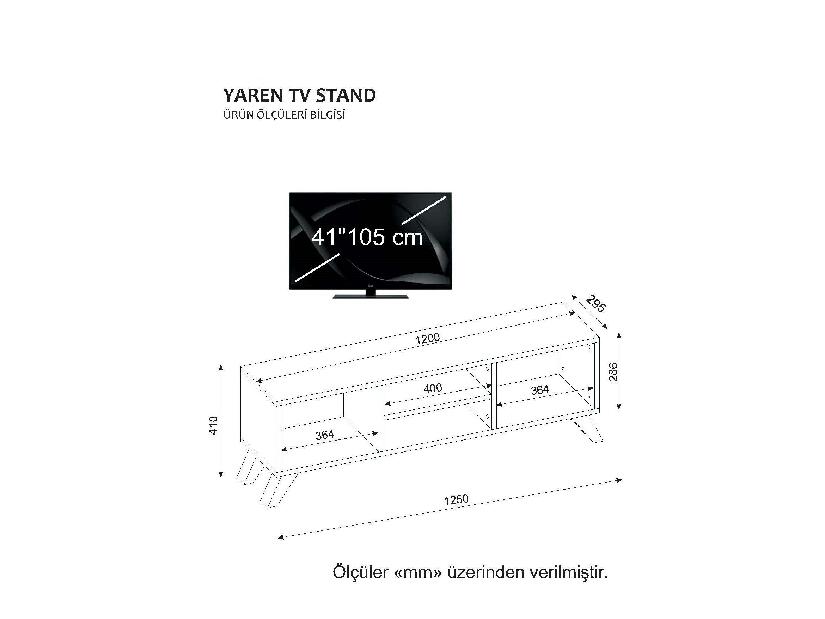 TV stolek/skříňka Yana (bílá)