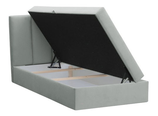 Jednolůžková postel 90 cm Sauler (světle šedá) *výprodej