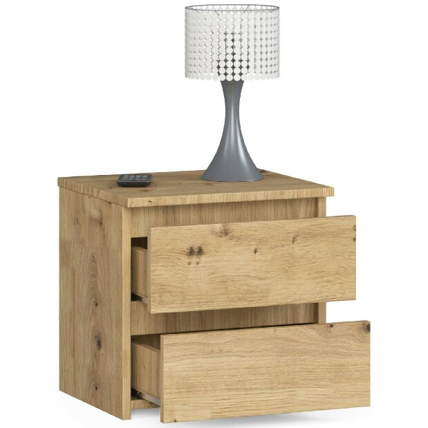 Noční stolek Cleania CL2 (dub artisan)