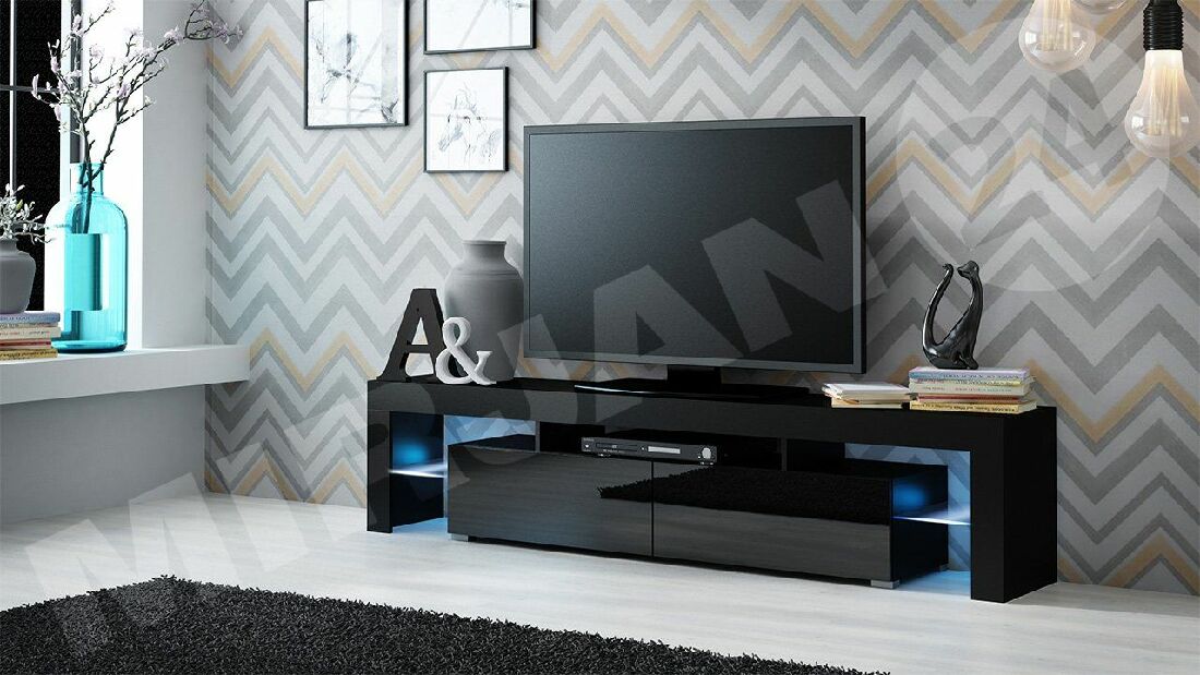 TV stolek/skříňka Molo (černý) *výprodej