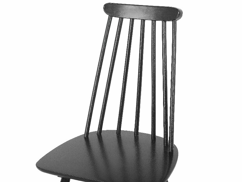 Set 2ks. jídelních židlí Burank (černá)