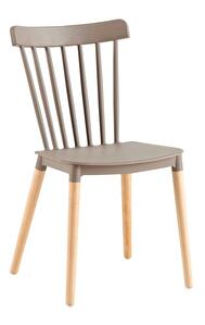 Jídelní židle COSIMA (šedá + buk)