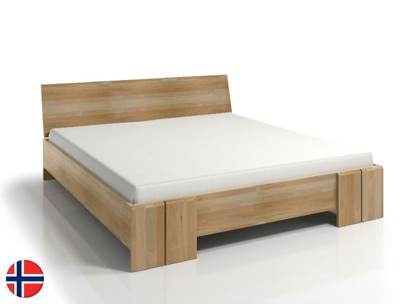 Manželská postel 160 cm Naturlig Galember Maxi (buk) (s roštem)