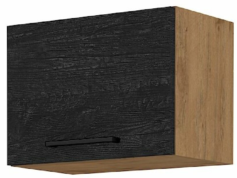 Horní kuchyňská skříňka Virion 50 GU 36 1F (dub lancelot + tmavé dřevo)