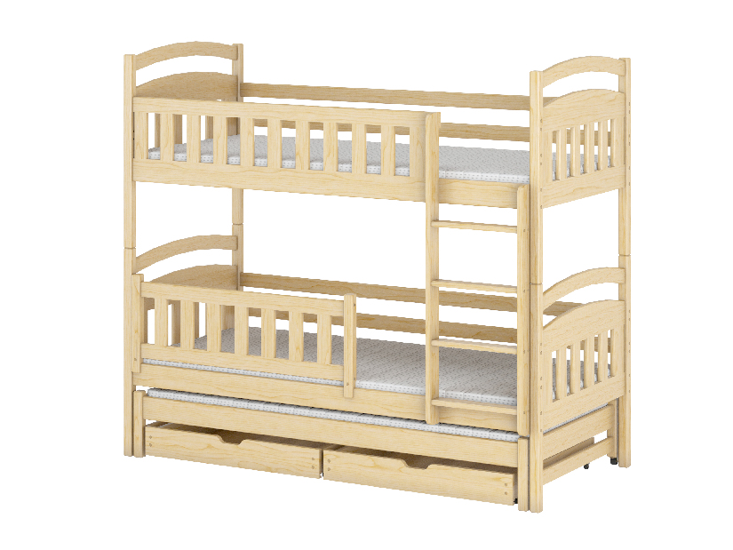 Dětská postel 90 cm BLAIR (s roštem a úl. prostorem) (borovice)