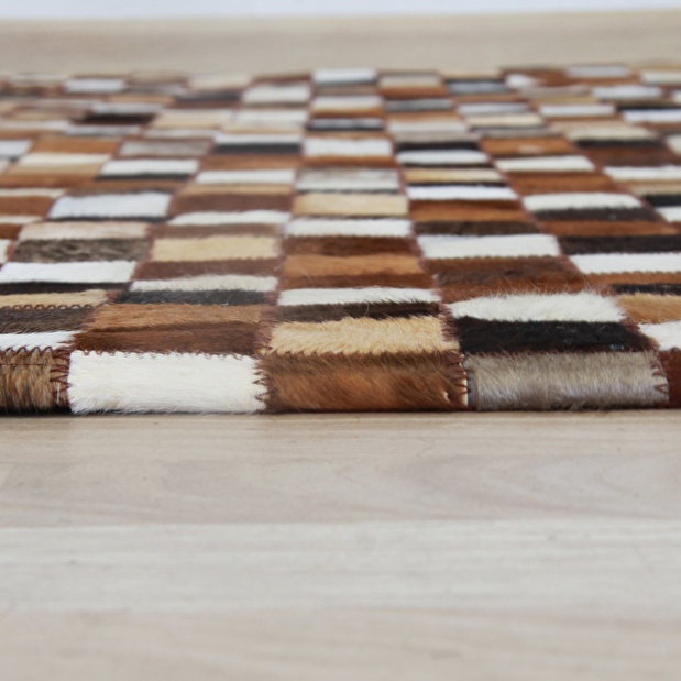 Kožený koberec 144x200 cm Koza typ 3