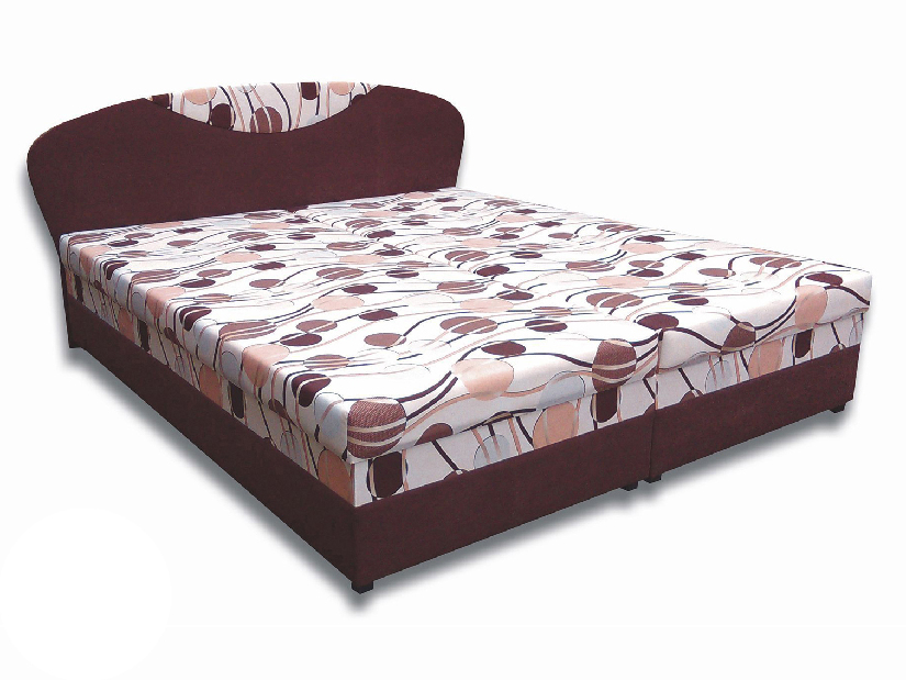 Manželská postel 180 cm Island 4 (s pěnovými matracemi)