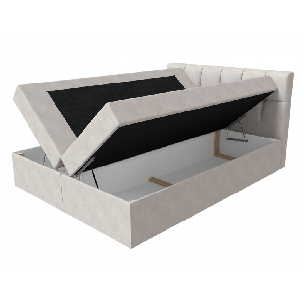 Kontinentální postel 140 cm Apolon (šedá) *výprodej