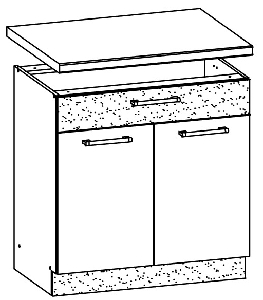 Spodní kuchyňská skříňka Modesta MD20 D80 S1