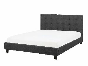 Manželská postel 180 cm ROLLA (s roštem) (tmavě šedá)