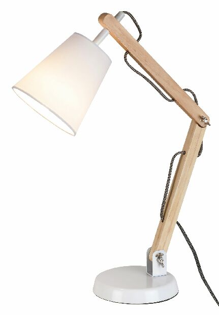 Stolní lampa Thomas 4191 (bílá + buk)
