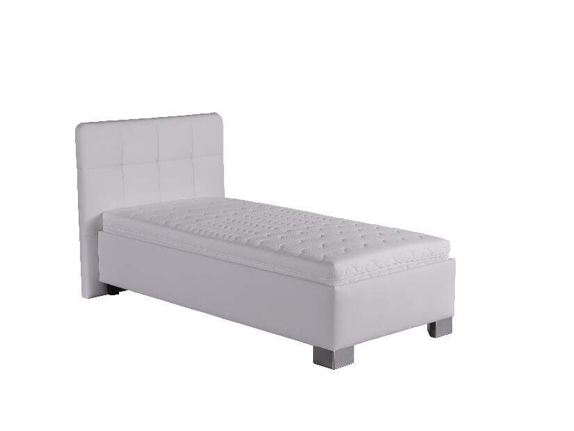 Jednolůžková postel 90 cm Blanár Kelly (bílá) (s roštem)