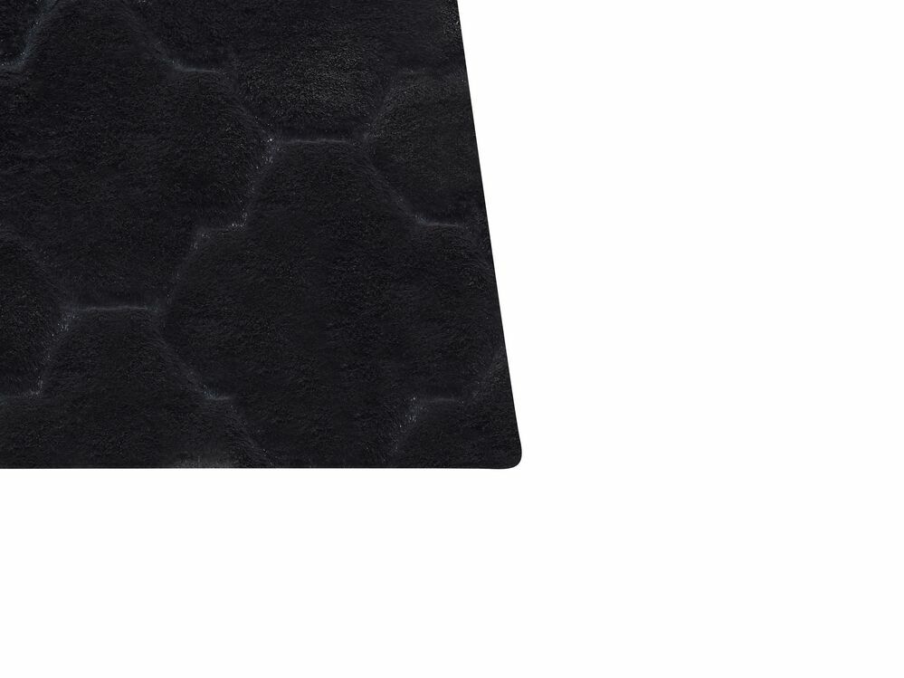 Koberec z umělé kožešiny 160 x 230 cm Gharry (černá)