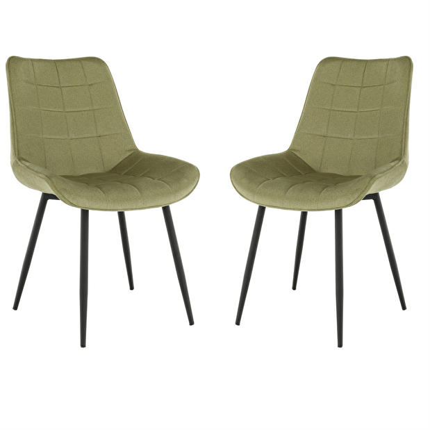 Set 2 ks. jídelních židlí Satrino (zelená) *výprodej