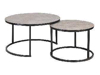 Konferenční stolek Ammie (šedá + černá)