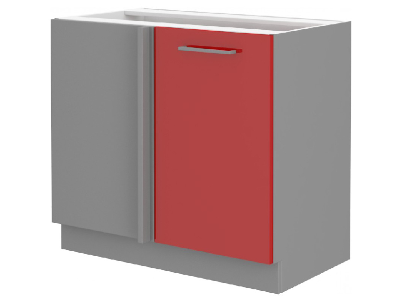 Dolní kuchyňská skříňka Roslyn 105 ND 1F BB (červená + šedá)